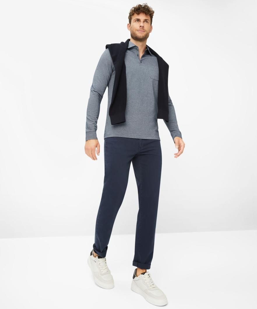 Brax Langarm-Poloshirt