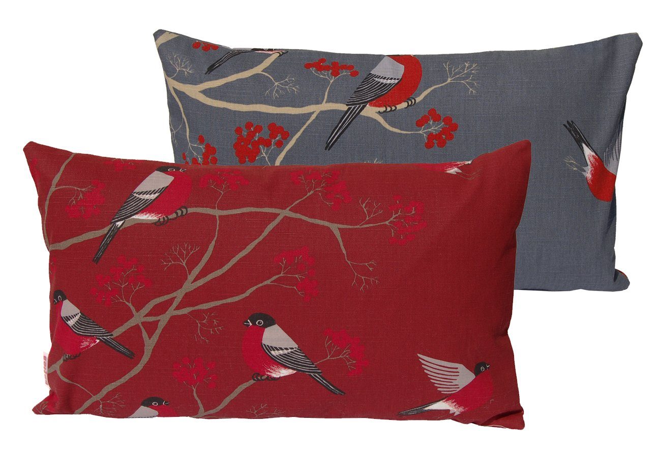 beties Kissenbezug Beeren Vögel, (1 Stück), Kissenhülle ca. 30x50 cm Deko-K günstig online kaufen