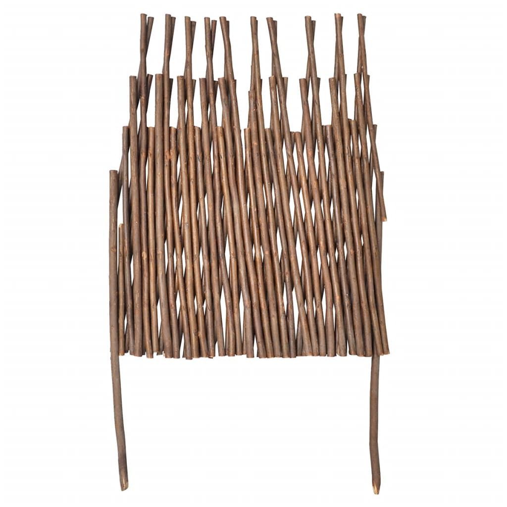 vidaXL Gartenzaun Weiden-Spalierzaun 5-tlg. 170x37 cm, (5-St)