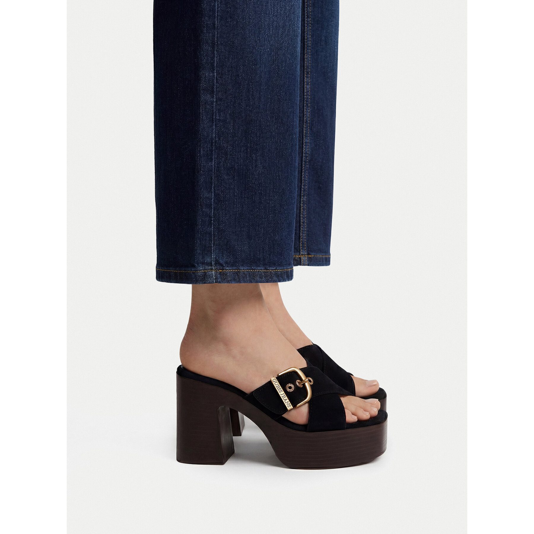 GUESS JEANS Guess Jeans Damen-Flip-Flops Schwarz Badepantolette