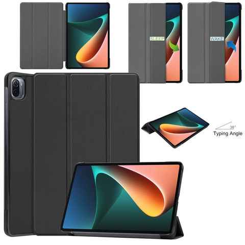 Wigento Tablet-Hülle Für Xiaomi Mi Pad 5 / 5 Pro 11.0 Zoll 3folt Wake UP Smart Cover Schutz Tasche Etuis Hülle Case