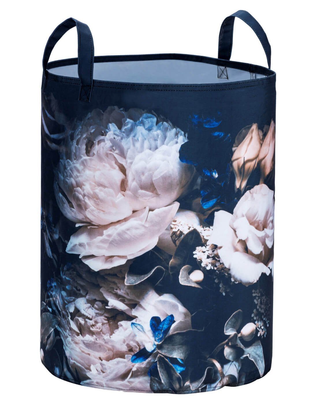 Muster WENKO Sammler Tonne PEONY Sortierer Blumen Korb Wäsche 55 L Wäschekorb