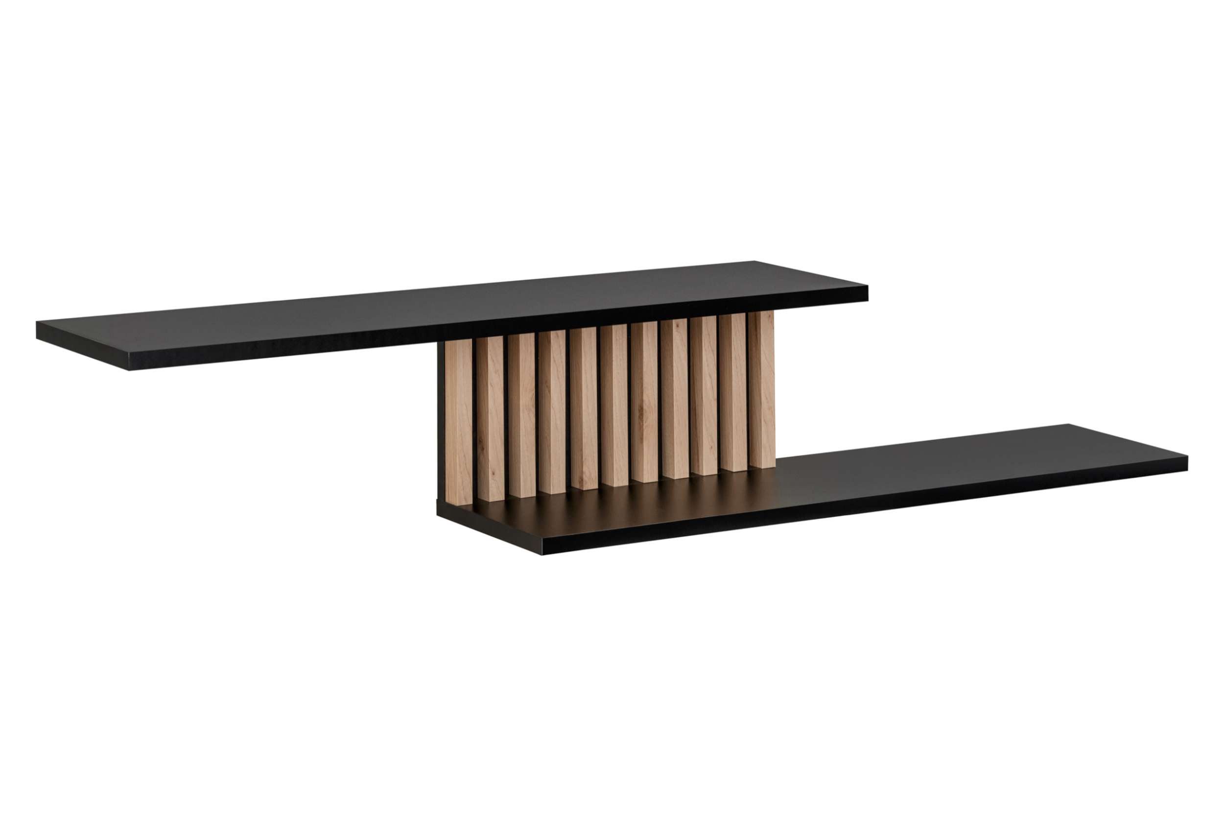 99rooms Wohnwand Carmelo, (Wohnmöbel, Wohnzimmer-Set), TV-Lowboard mit Biokamin, 2 Vitrinen, Wandregal, LED-Beleuchtung