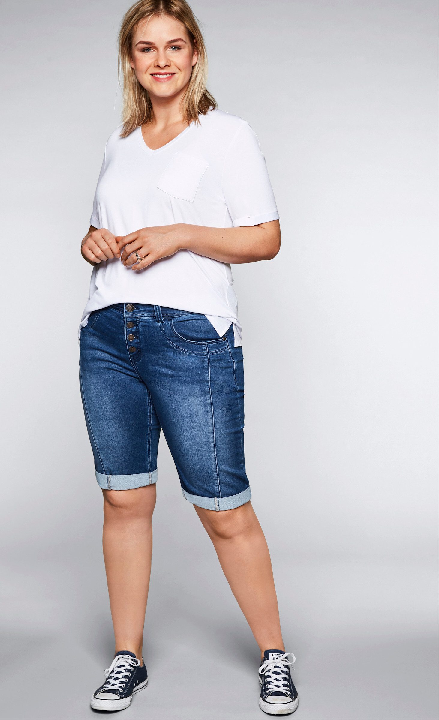Sheego Shorts Jeansbermudas günstig online kaufen
