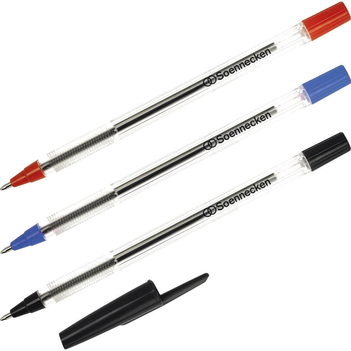Soennecken Kugelschreiber Soennecken Einwegkugelschreiber 3610 Nr.1 Kappe rot 50 St./Pack.