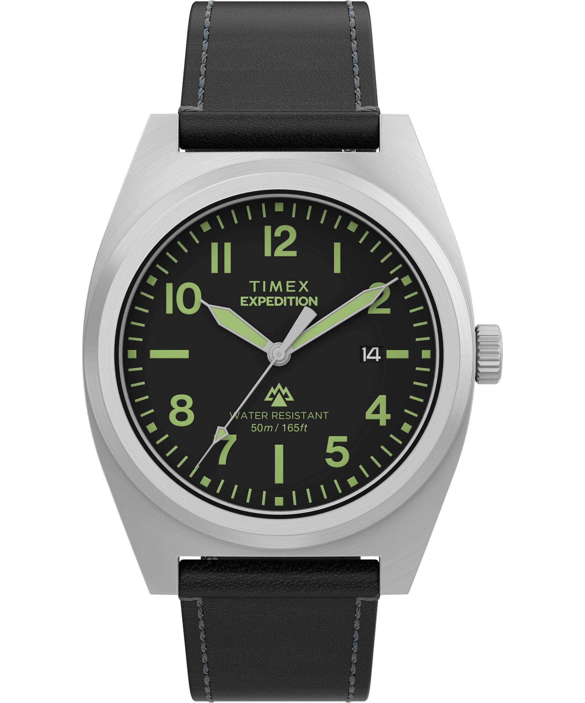 Timex Quarzuhr Timex-CAPSTONE TW2Y30700AJ, Armbanduhr, Herrenuhr, Lederarmband, analog, Tag, Beleuchtung