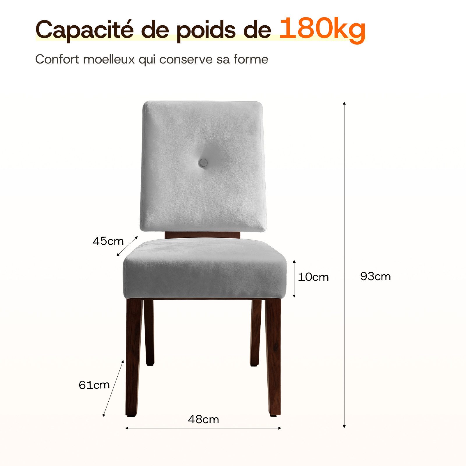 Patbrela Stuhl Holz-Esszimmerstühle, 2er-Set, Polsterstuhl (1 St), Grau – D günstig online kaufen