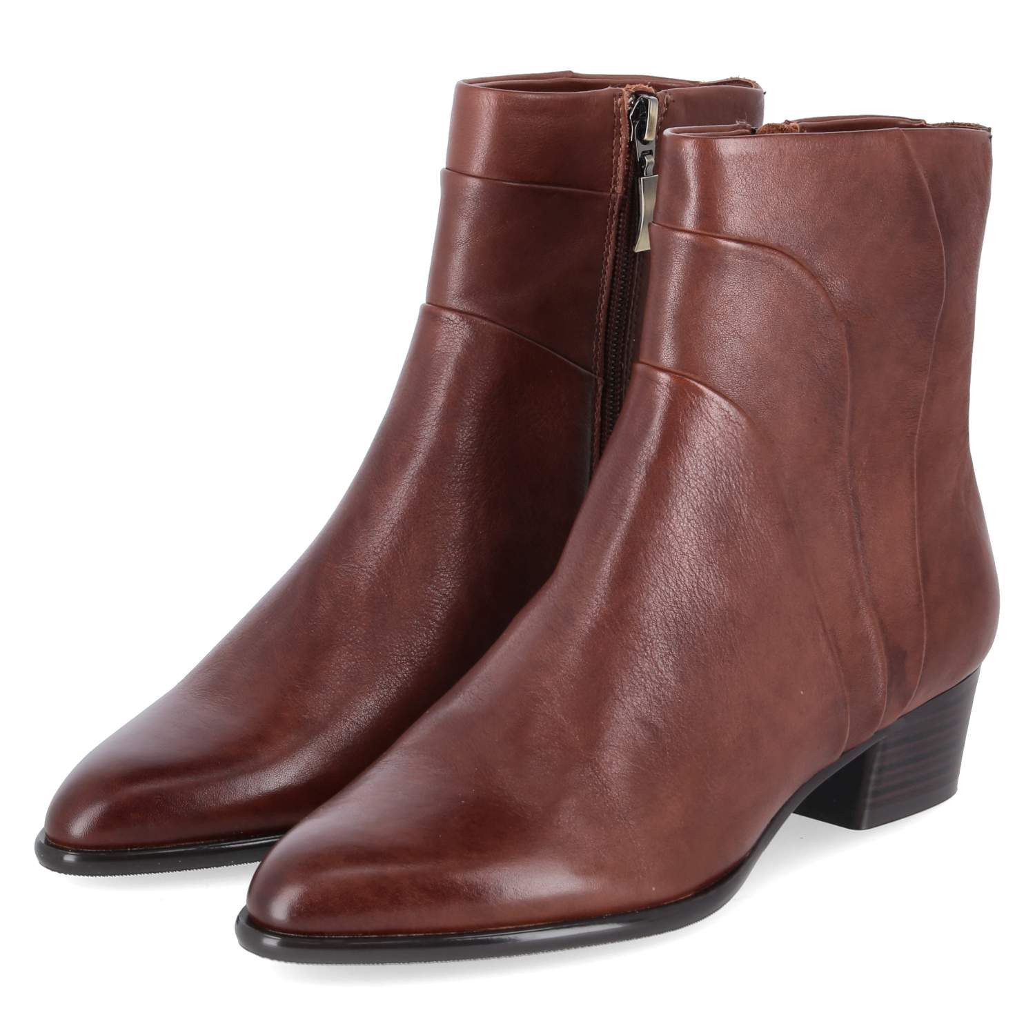 Kaerlek Kaerlek Lori 01 Cognac Damen Glattleder brown Schlupfstiefel