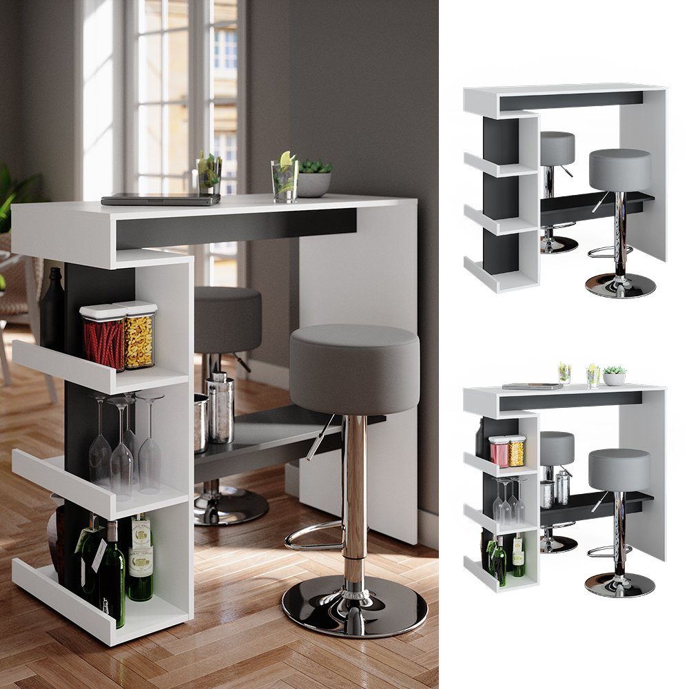 Vicco Bartisch Dana, Weiß/Anthrazit, 108 x günstig online kaufen