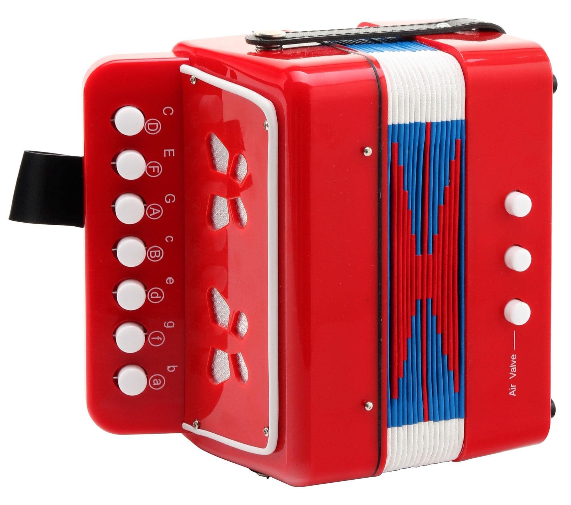 Knopf-Akkordeon Bambino Rosso Kinder Akkordeon