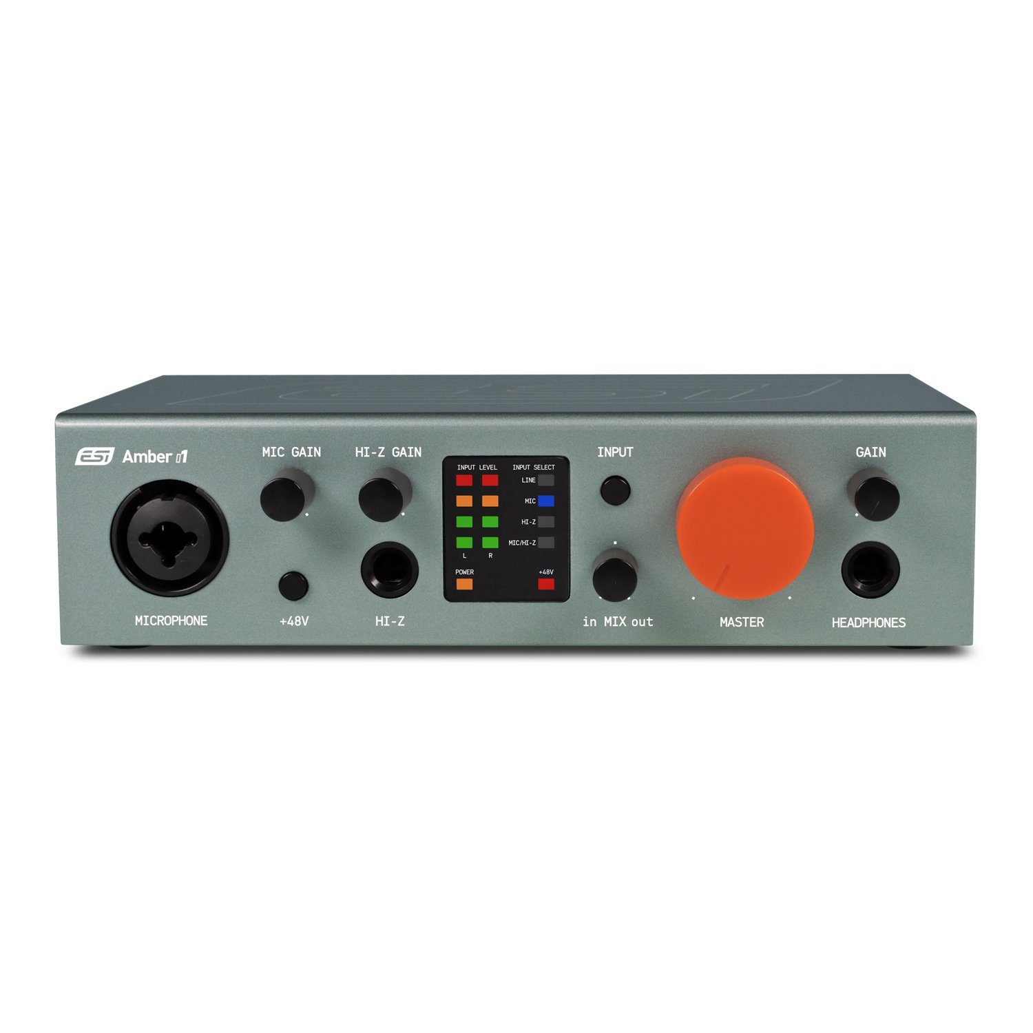 ESI Audio ESI Amber i1 USB-C Audio-Interface Digitales Aufnahmegerät (48 V Phantomspeisung)