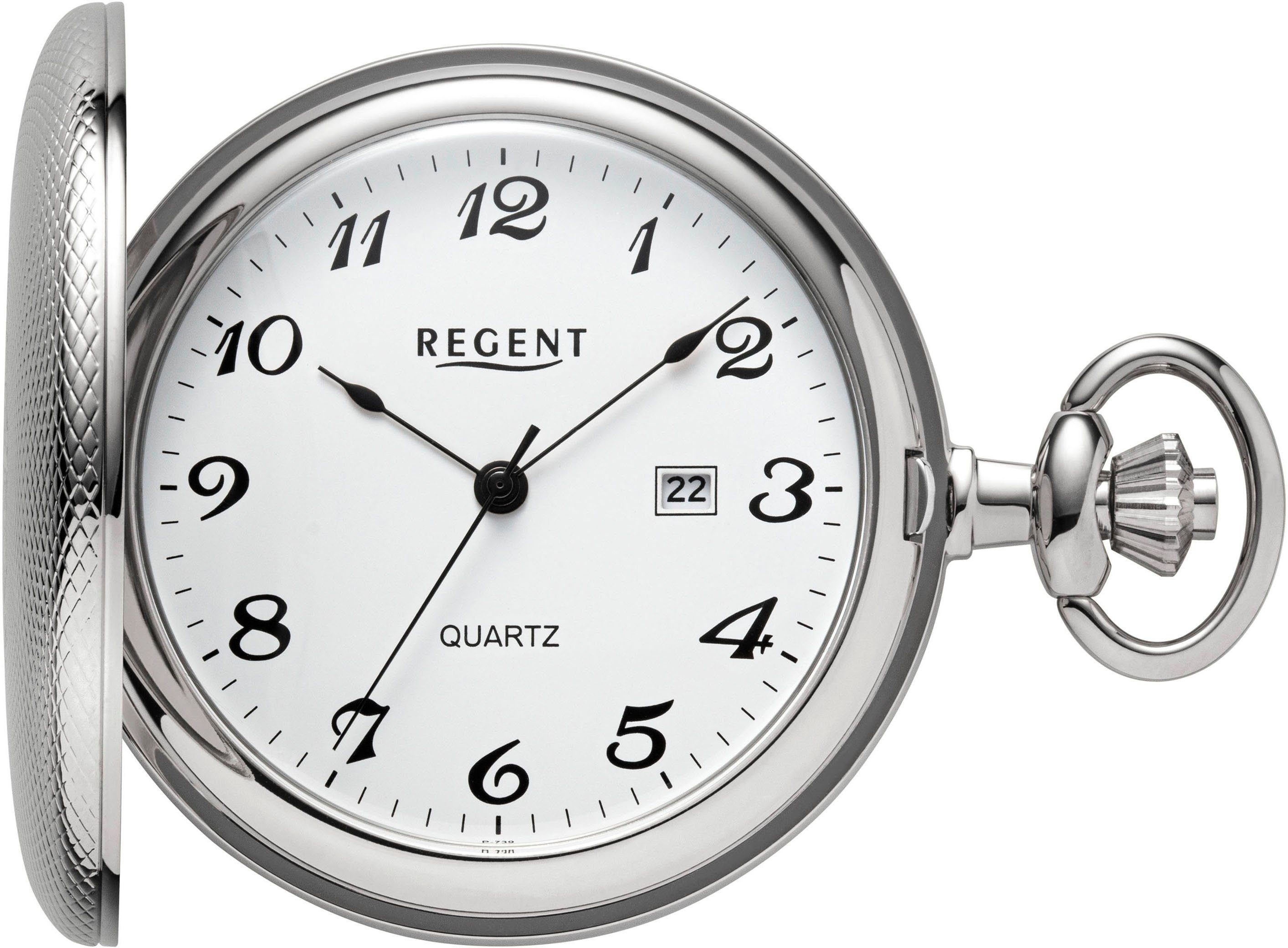 Regent Taschenuhr P739-19537749, (Set, 2-tlg., passender Kette) dazu mit