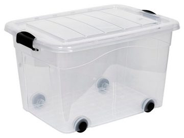 Kreher Aufbewahrungsbox Roller-Box (Set, 2 St), mit Rädern und verschließbarem Deckel