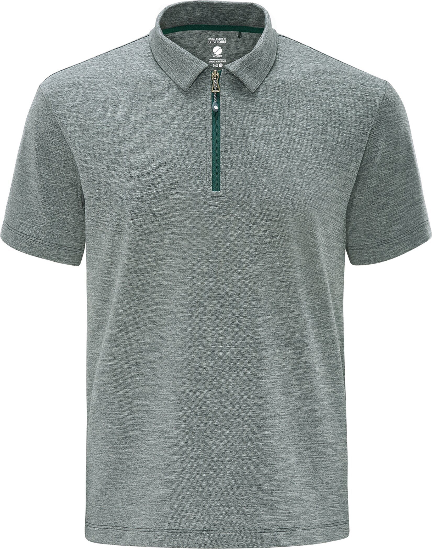 SCHNEIDER Sportswear Poloshirt MELM-POLO CEDARGREEN-MELIERT