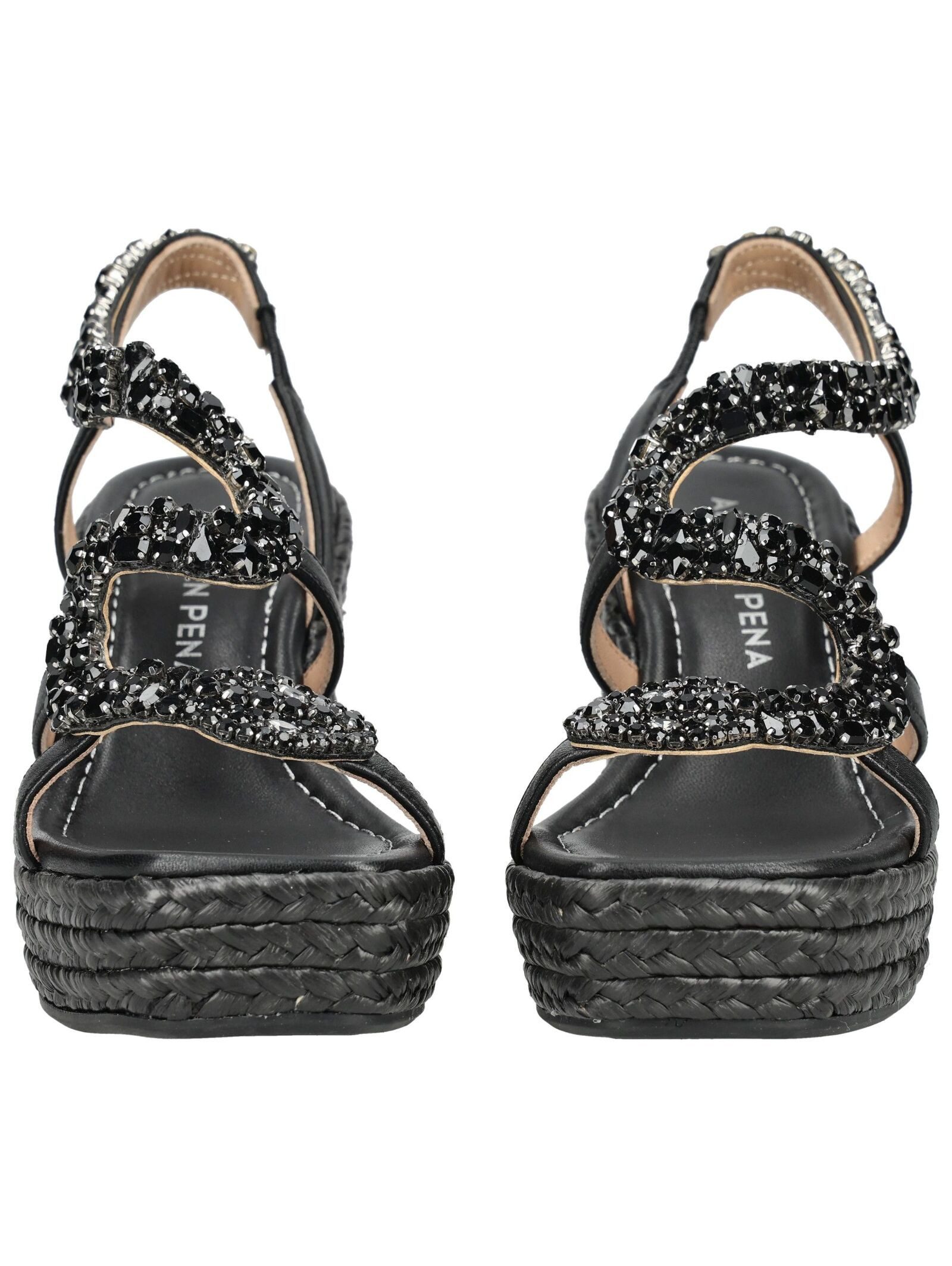 Alma en Pena ALMA EN PENA Sandalen Leder/Textil Keilsandalette