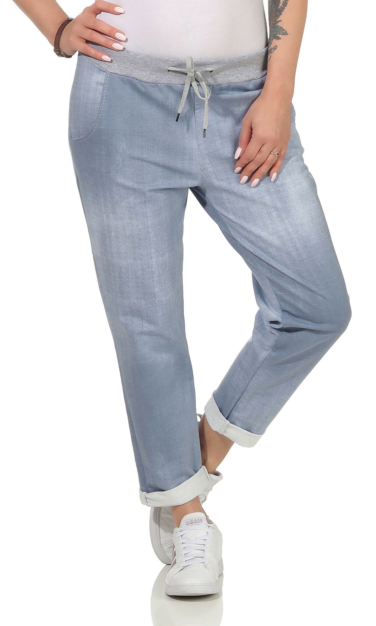Jogginghose Damen Jogginghose 29 Hellblau Uni / One Size 36-40