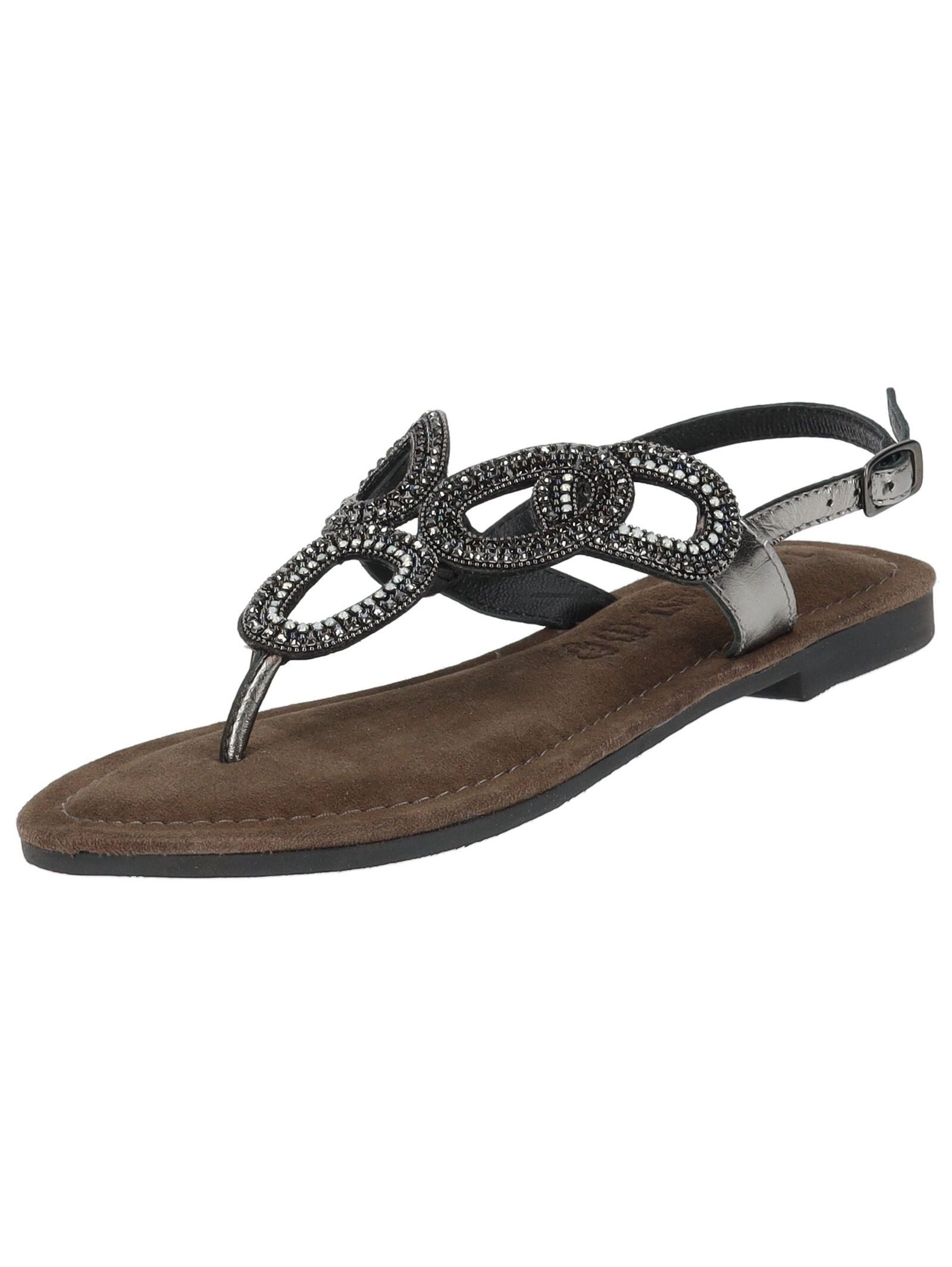 Sandalen Leder/Textil Riemchensandalette