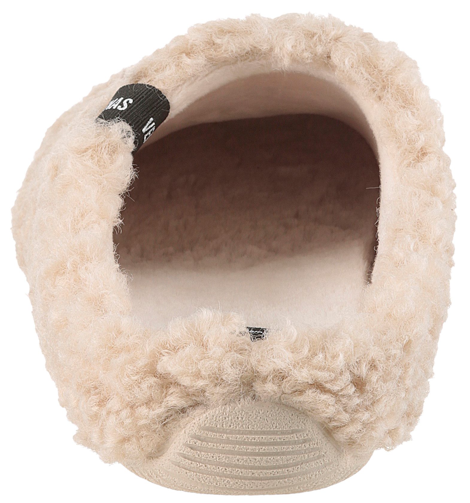 VERBENAS York Curly Pantoffel Homeslipper, Hausschuh, Wohlfühlschuh mit Label