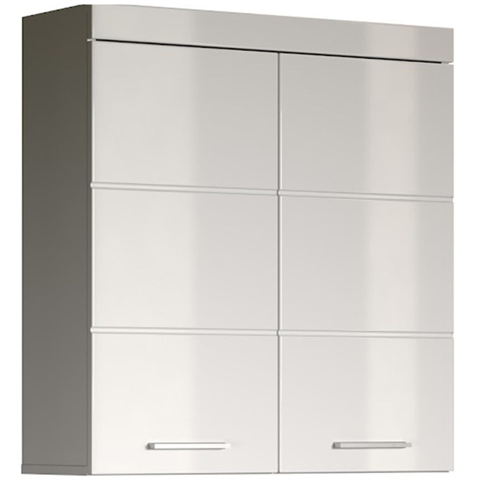 trendteam Hängeschrank Badezimmerschrank Oberschrank Badmöbel Weiß Hochglan günstig online kaufen