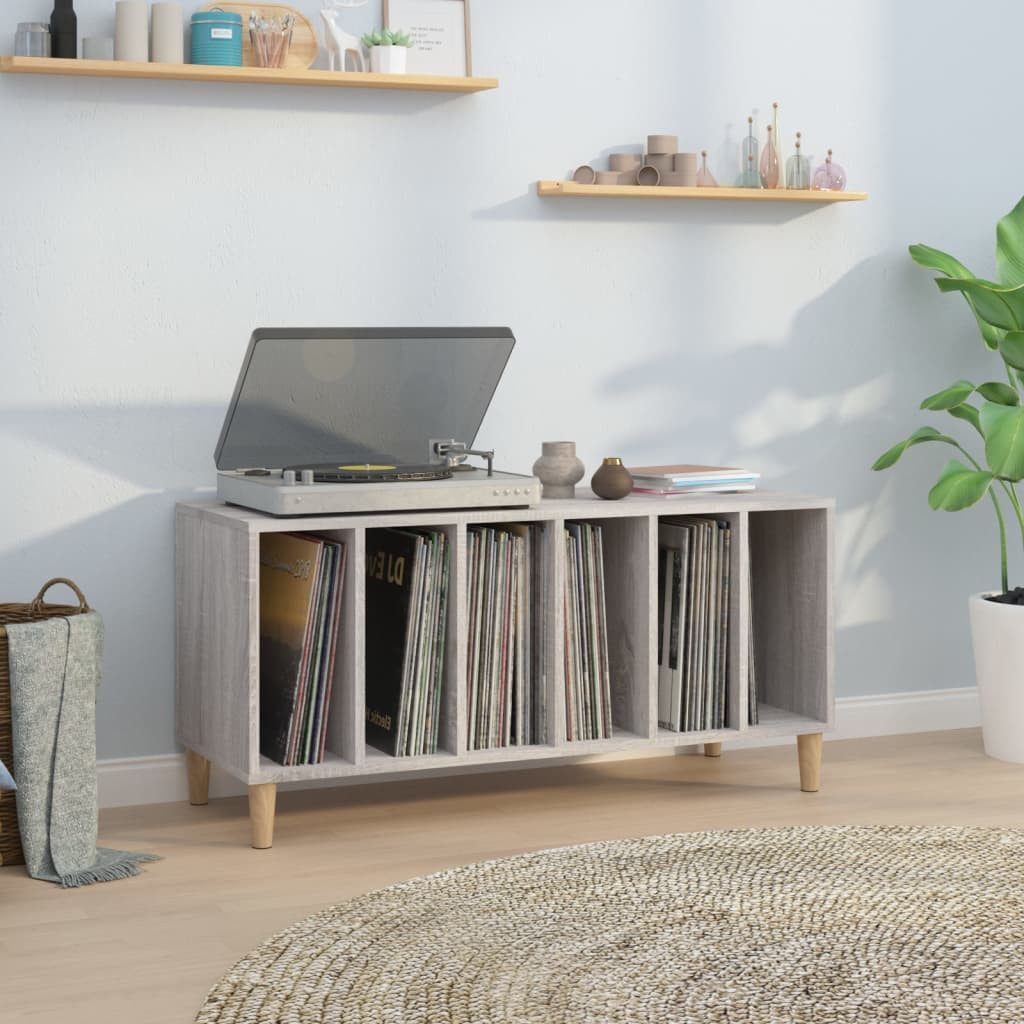 vidaXL Schrankmodule Plattenschrank Grau Sonoma-Eiche 100x38x48 cm Holzwerk günstig online kaufen