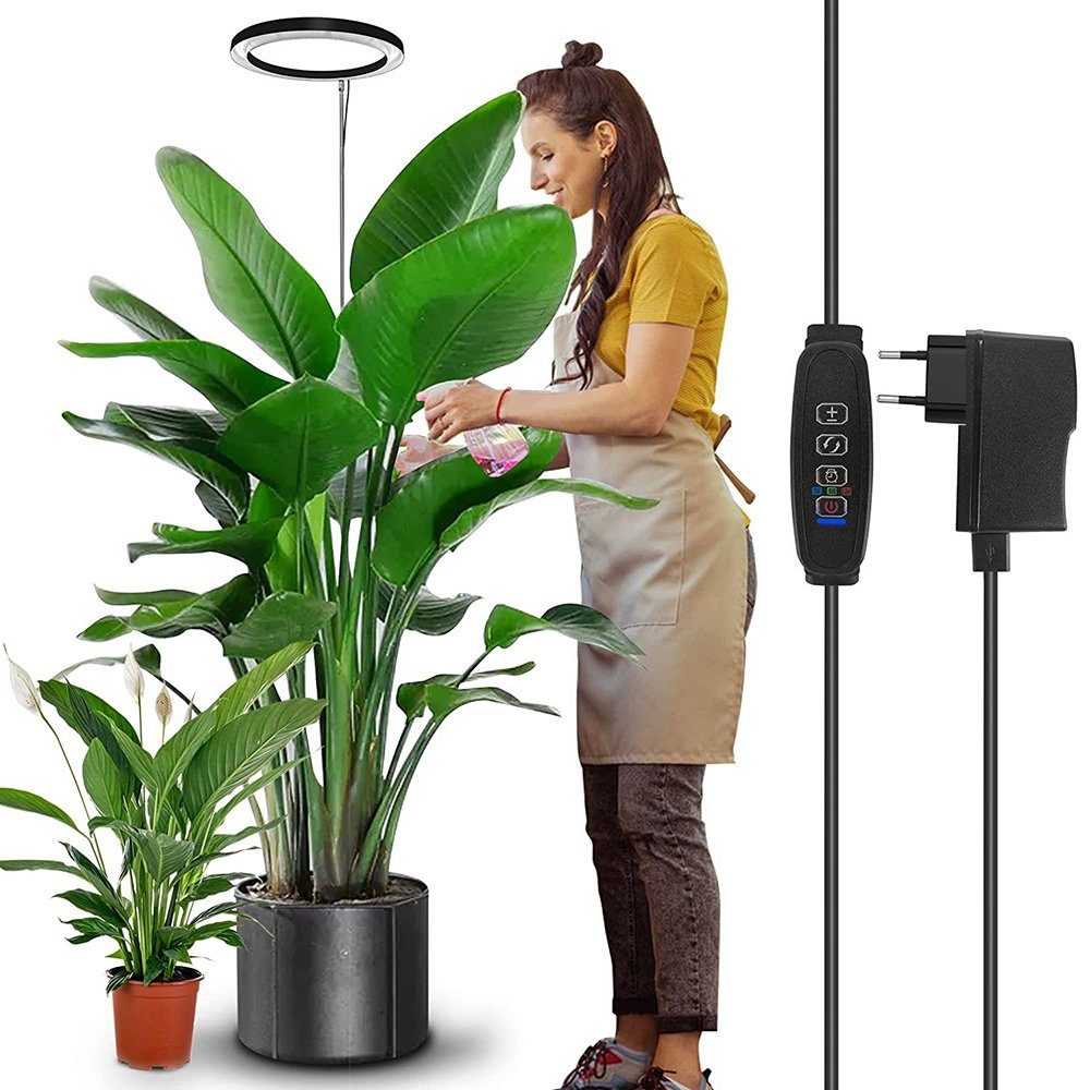 Jibenhome Pflanzenlampe 160LEDs Vollspektrum Pflanzenleuchte, mit Zeitschal günstig online kaufen