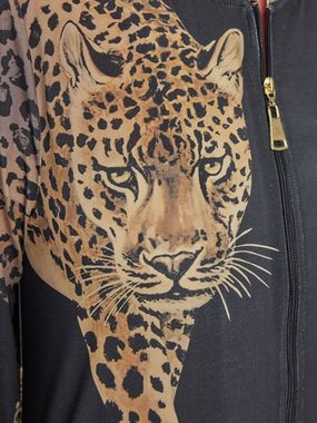 Sarah Kern Blouson Bomberjakce figurumspielend mit Leoparden-Motiv