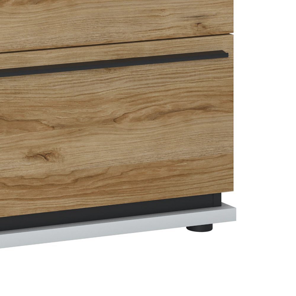 Lomadox Lowboard SANDVIKA-129, in weiß mit günstig online kaufen