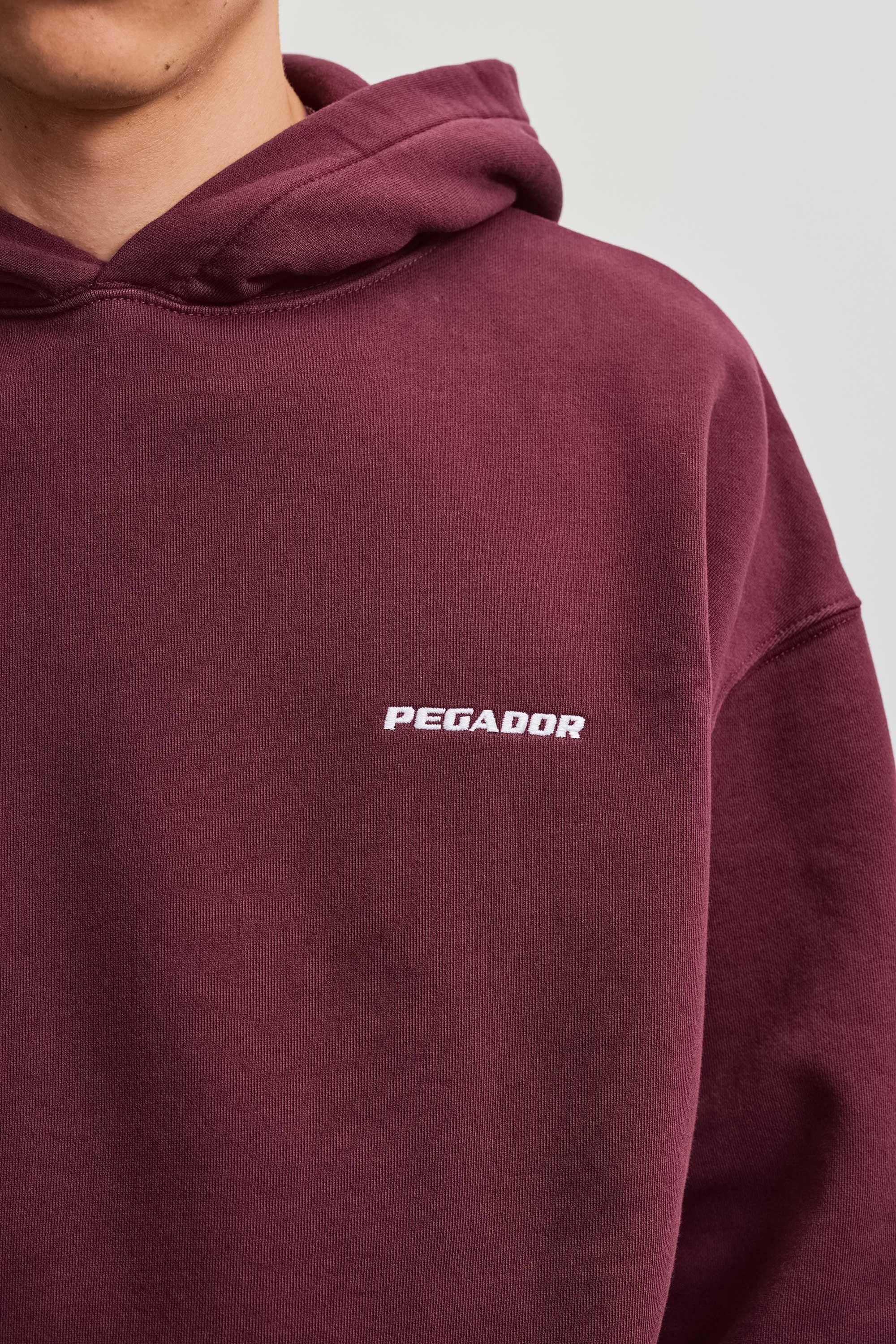PEGADOR Kapuzensweatshirt Logo Oversized Hoodie Baumwollmischung, oversize – Bild 4 von 5