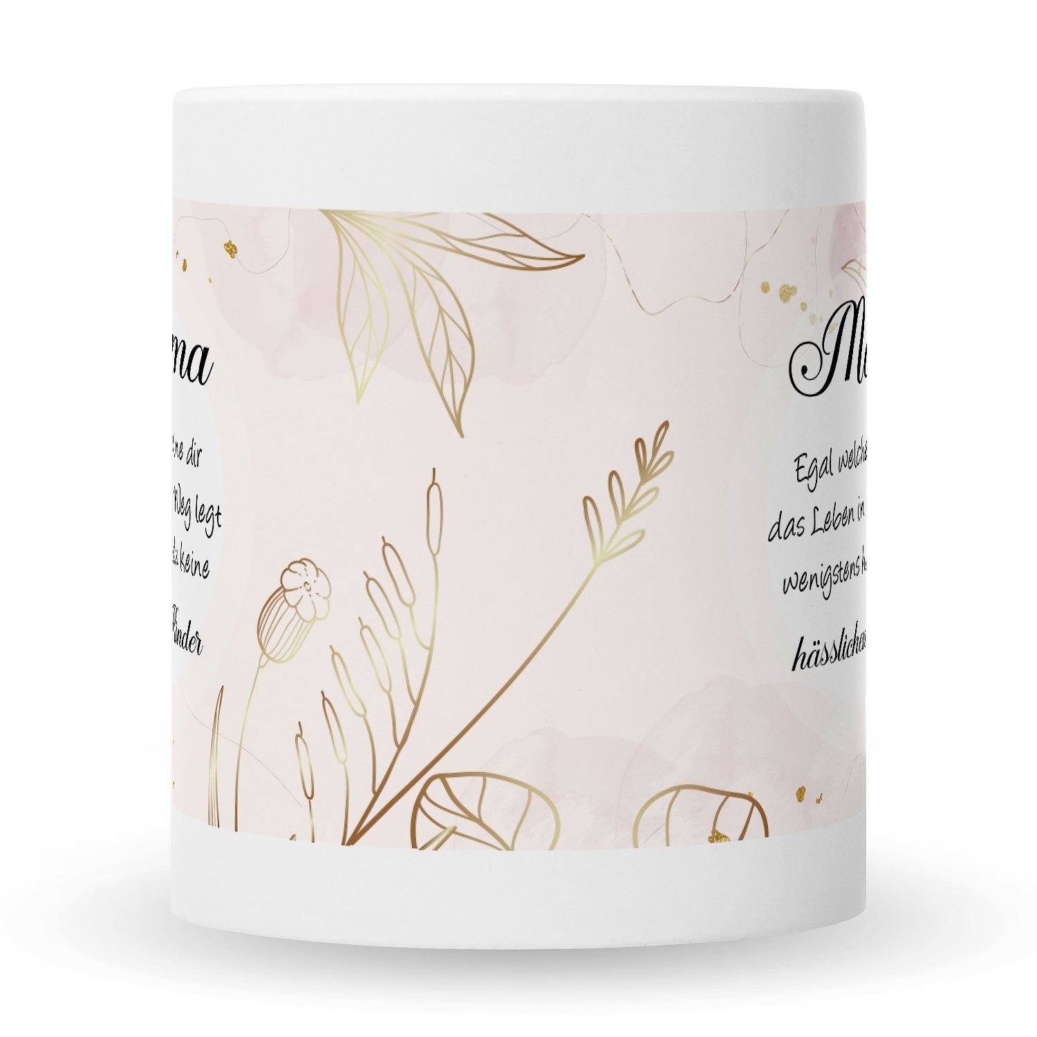 GRAVURZEILE Tasse mit Spruch - Mama wenigstens hast du keine hässlichen Kinder, Keramik, Farbe: Weiß