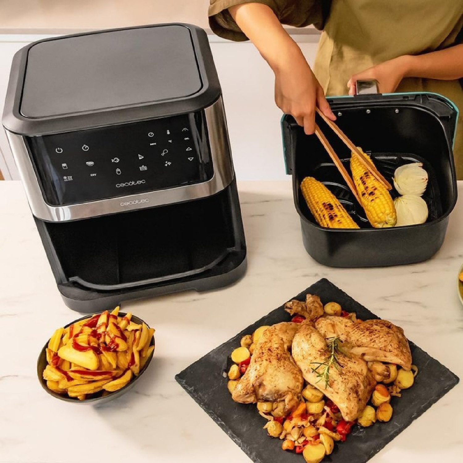 Cecotec Heißluftfritteuse, 1800 W, Cecofry Supreme 8000