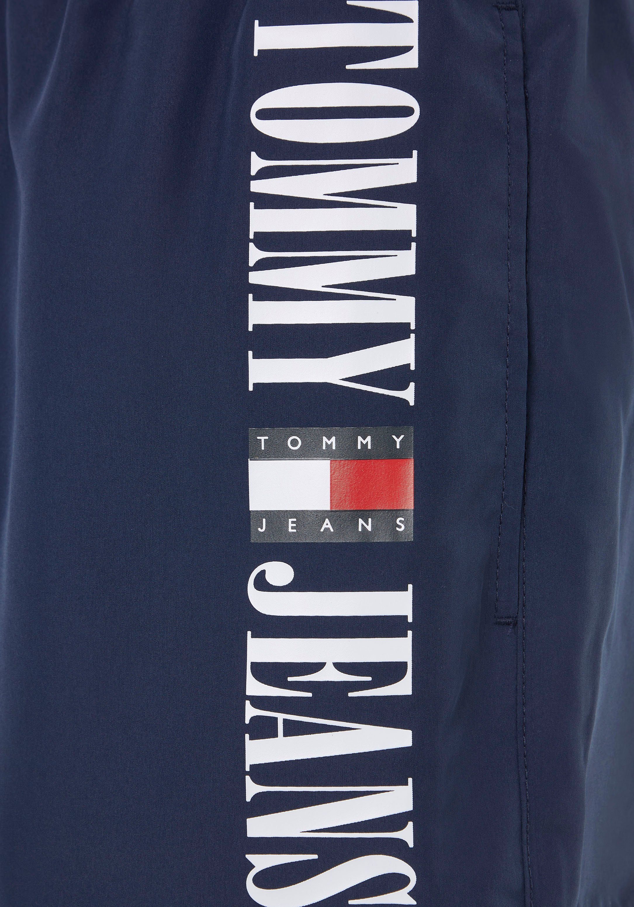 Markenlabel Hilfiger Hilfiger Twilight-Navy SHORT Badeshorts DRAWSTRING Swimwear Tommy SF Tommy mit