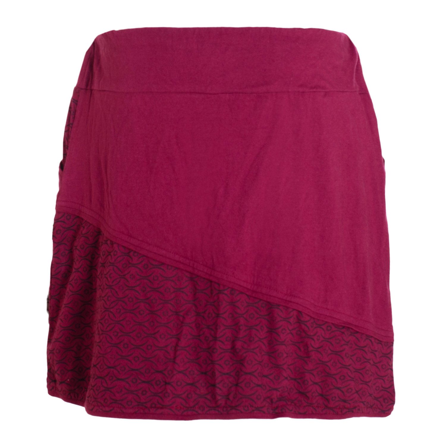 Vishes Minirock Damen A-Linie Rock Baumwolle günstig online kaufen