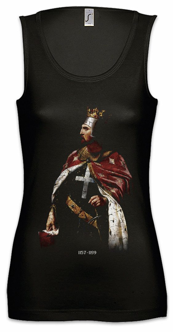 Tanktop Richard I. Ärmelloses Damen T-Shirt Richard Löwenherz Lionheart Cœur