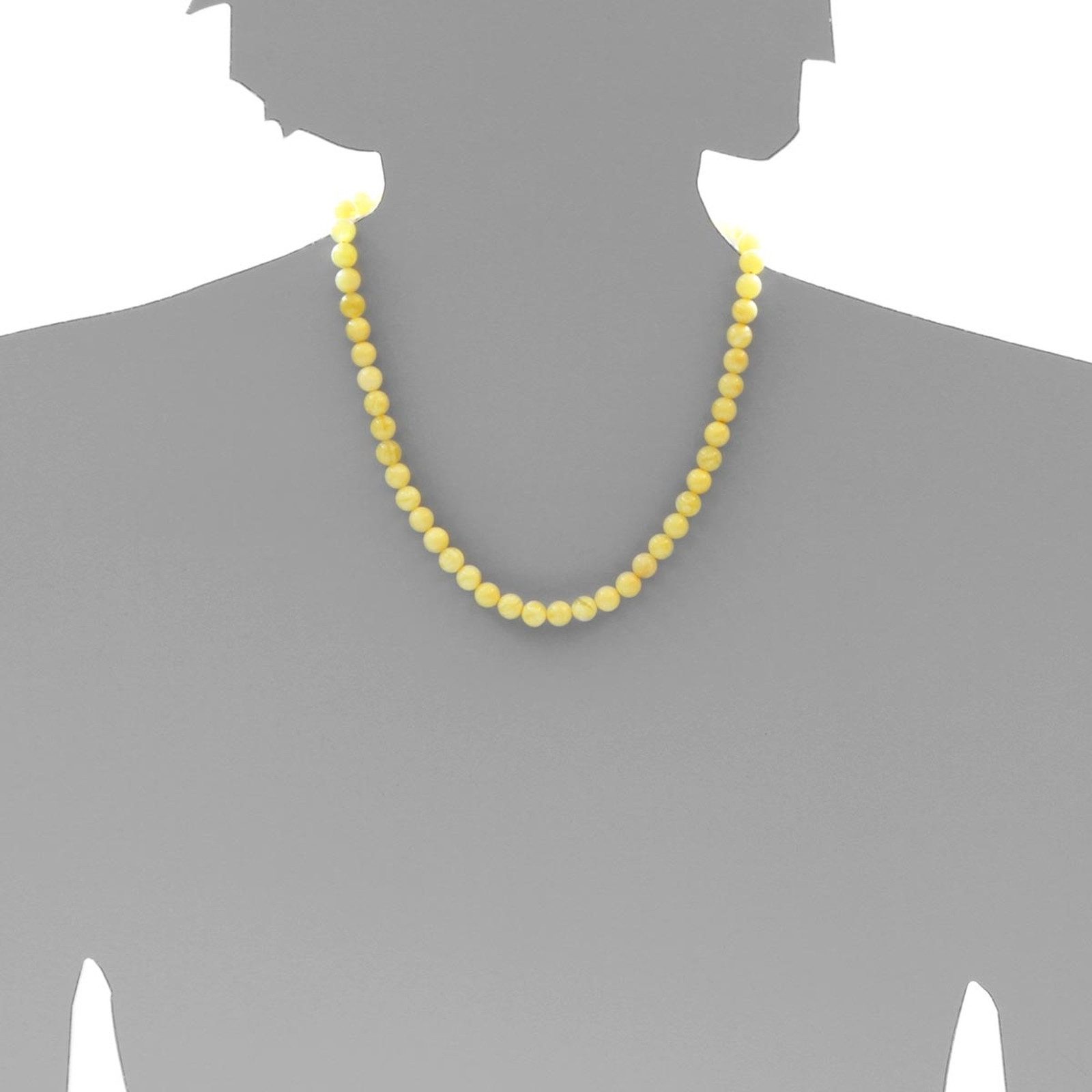 OSTSEE-SCHMUCK Gliederkette Ostsee-Schmuck Kette Kugel 8 mm Kette Kugel 8 mm (1-tlg)