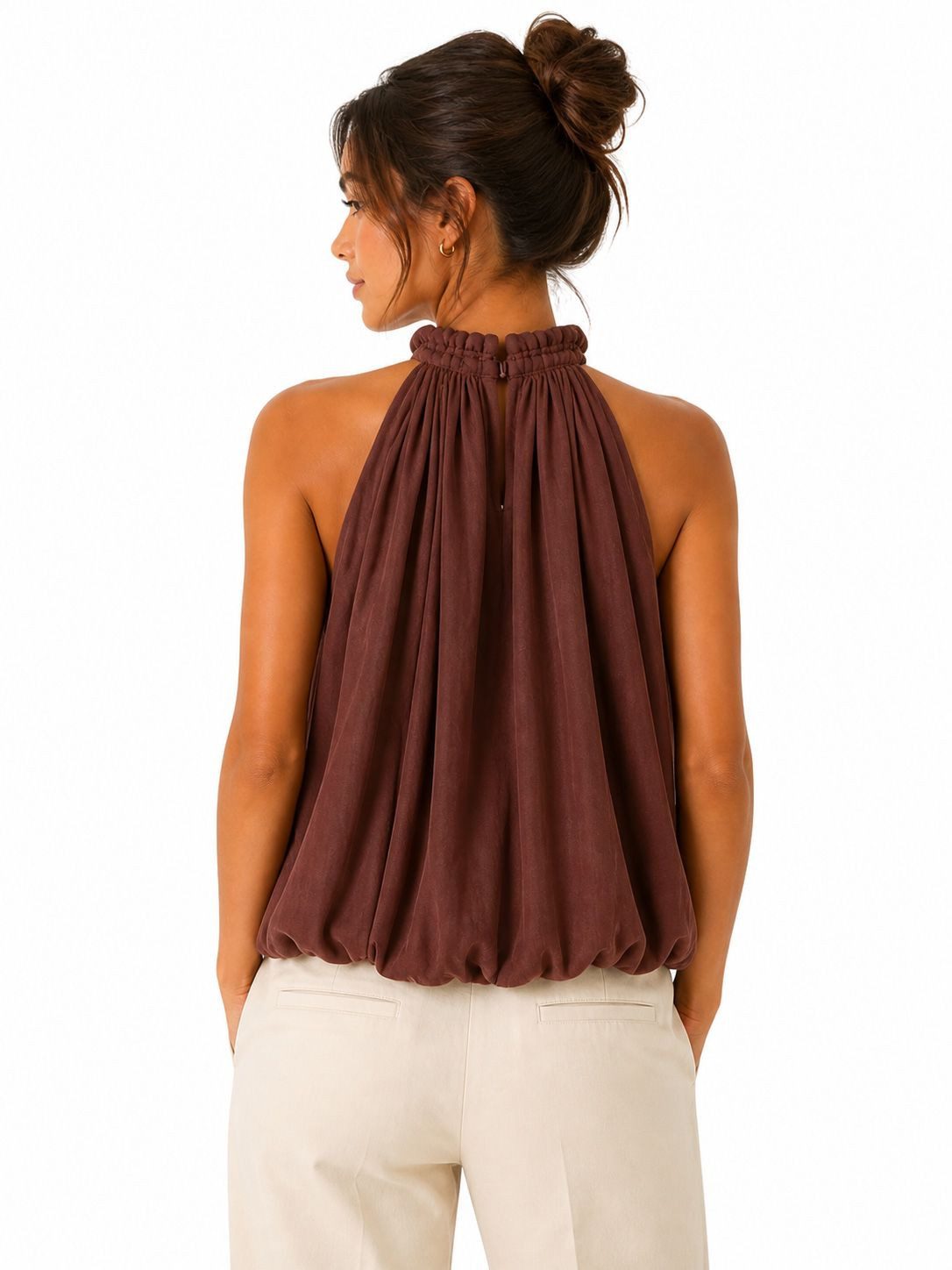 Selected Neckholdertop SLFANNIE SL TOP B