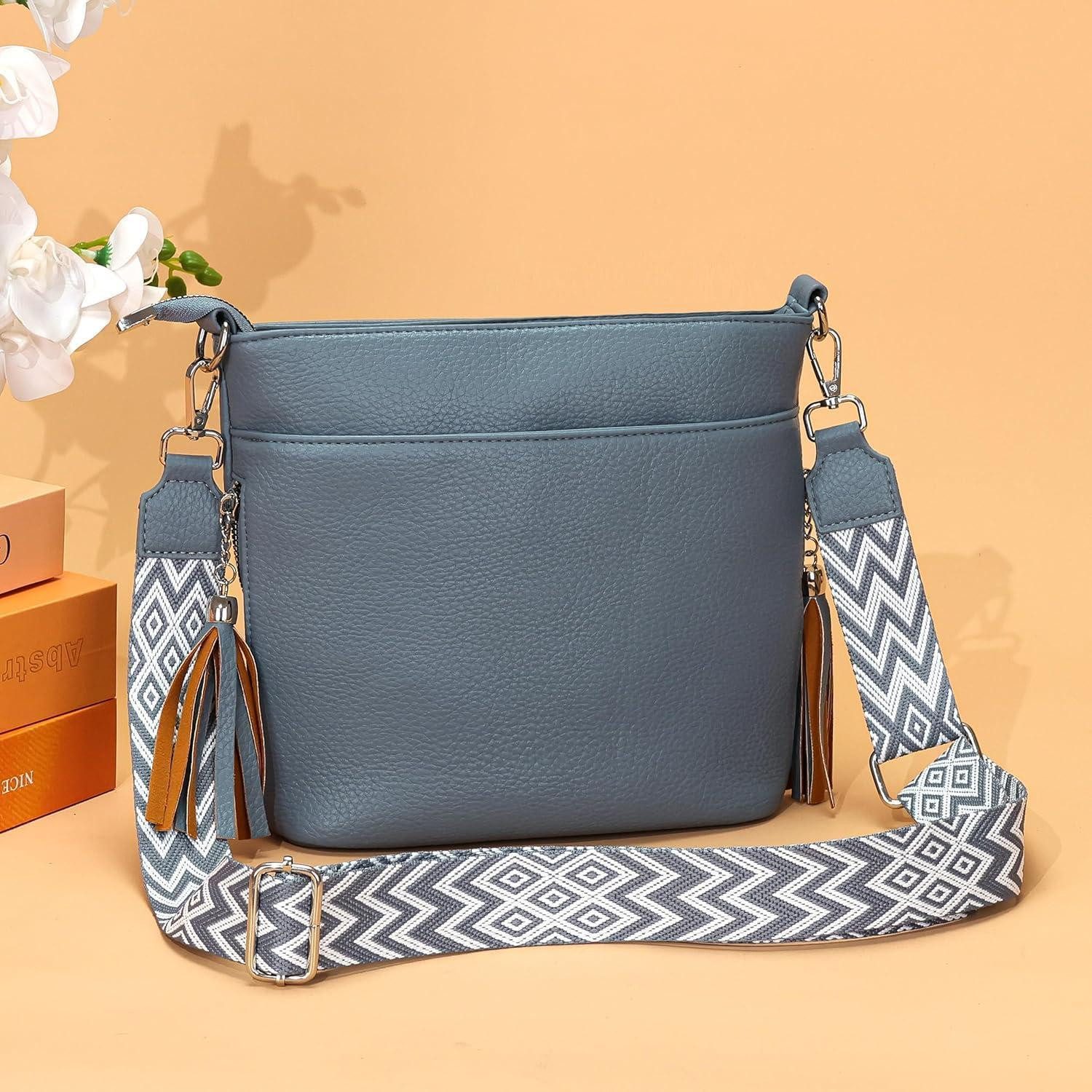 LuxusKollektion Umhängetasche Umhängetasche Damen Mittelgroß Leder PU Tasch günstig online kaufen