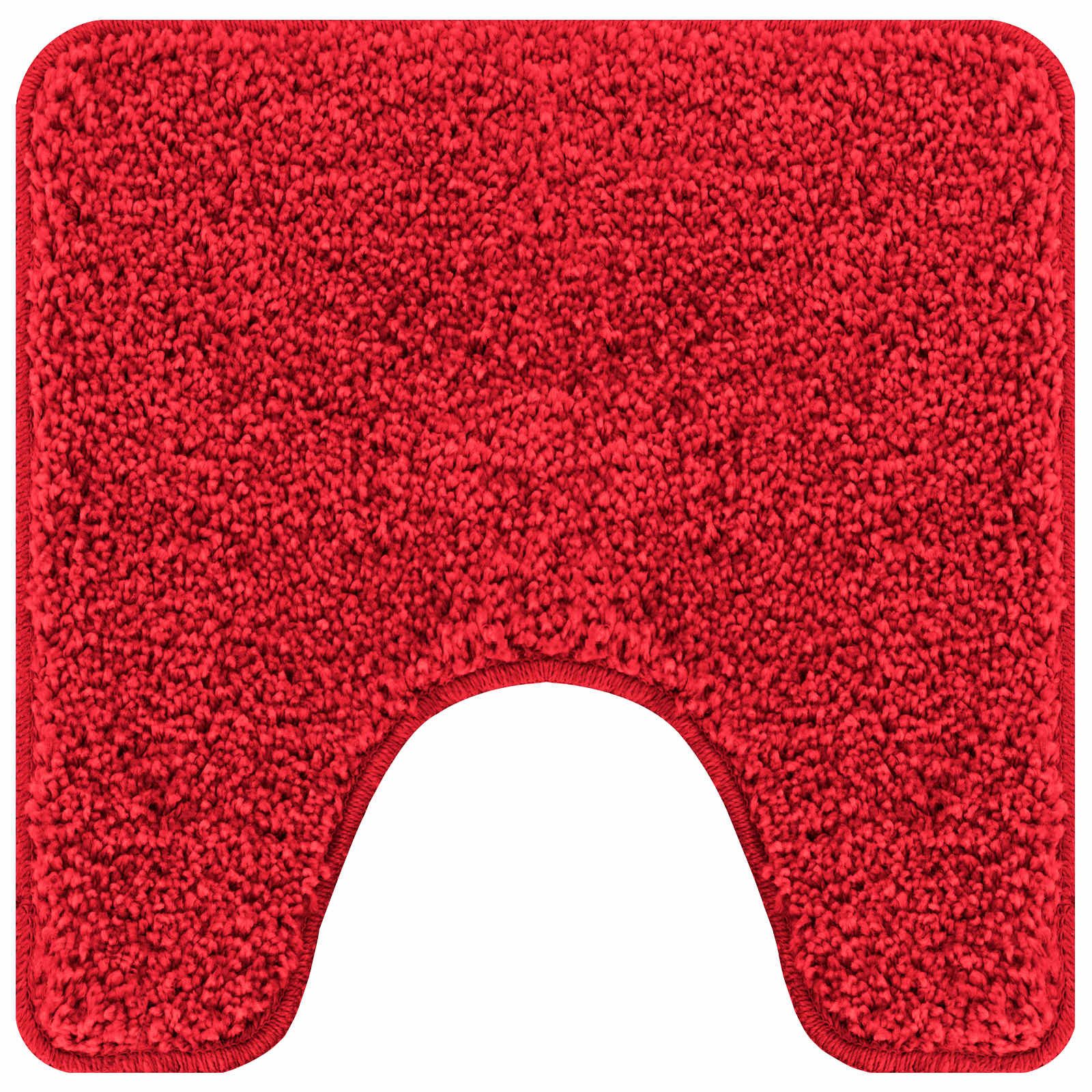 vidaXL Badematte Anti-Rutsch Badematten-Set 3 stk. Rot 50 x 80 cm PP, Höhe 0.2 mm, Polypropylen – Bild 5 von 5