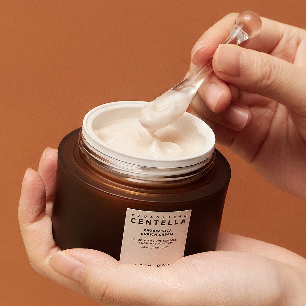 SKIN1004 Feuchtigkeitscreme MADAGASCAR CENTELLA PROBIO-CICA ENRICH CREAM, hochkonzentrierte, reichhaltige Creme