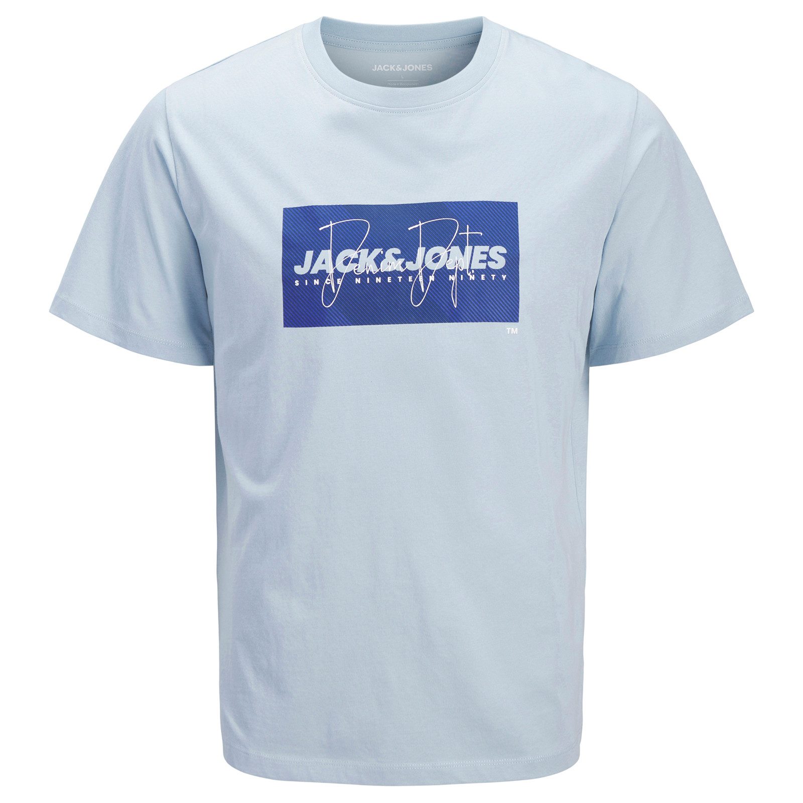 Jack & Jones Rundhalsshirt Jack&Jones Übergrößen T-Shirt hellblau JJCOLE Pr günstig online kaufen