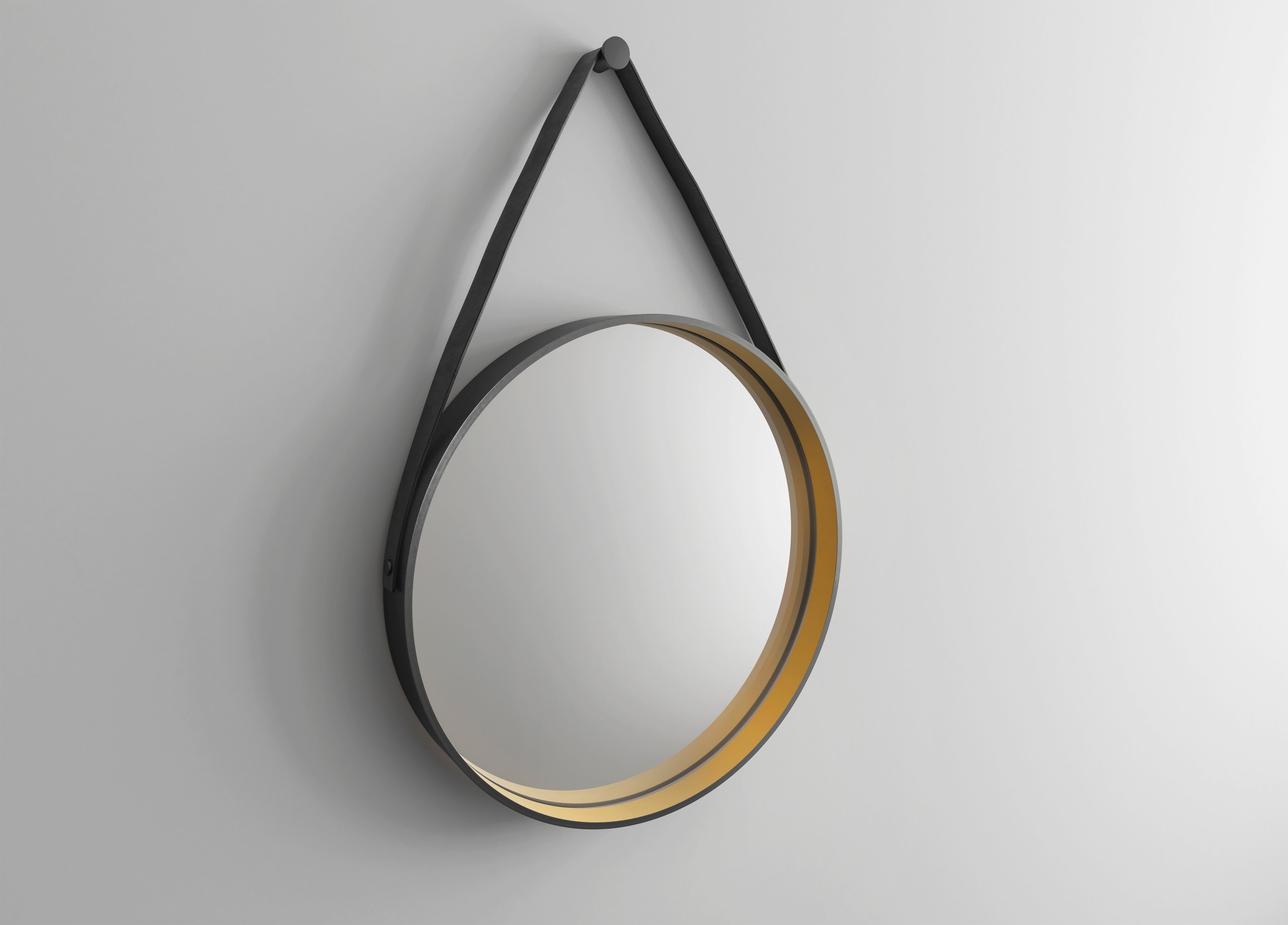 Talos Badspiegel Golden Style, Durchmesser: 55 cm