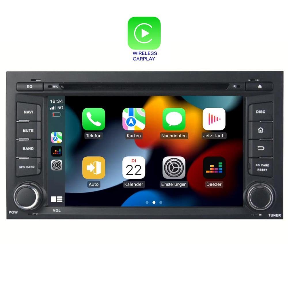 TAFFIO Für Seat Leon III 3 5F 7" Touchscreen Android Autoradio GPS CarPlay  Einbau-Navigationsgerät