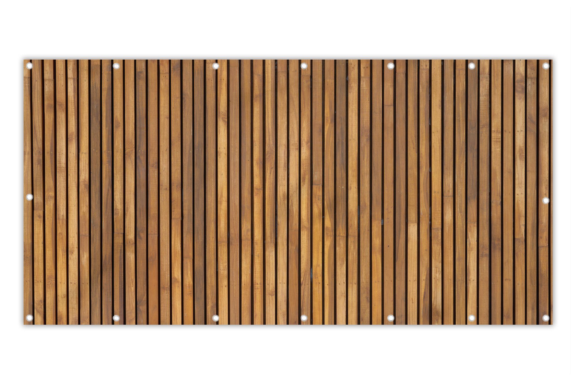 MuchoWow Balkonsichtschutz Latte - Wand - Latte - Holz (1-St) Balkon Sichtschutz 90x200, Windschutz für Zaun PVC, 200x90 cm