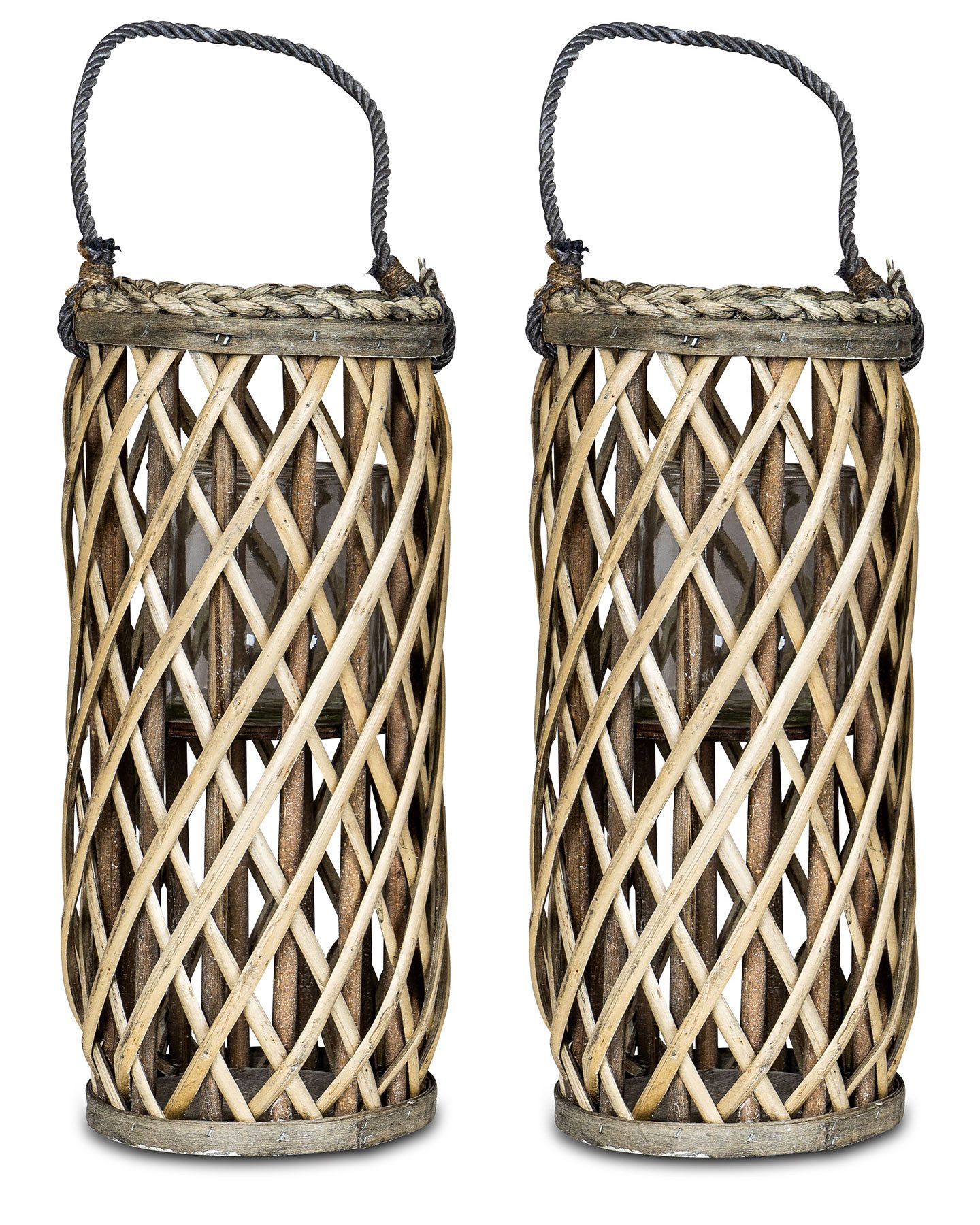 Levandeo® Kerzenlaterne, 2er Set Laterne Windlicht günstig online kaufen