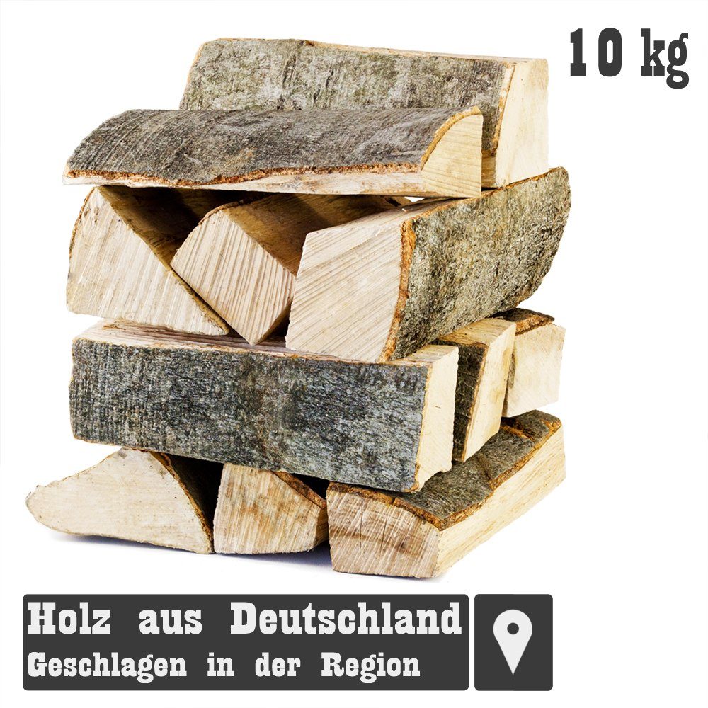 Grillmaster Kaminholz Räucherholz 10-30kg Smoker Buchenholz kammergetrocknet Brennholz, 10 kg