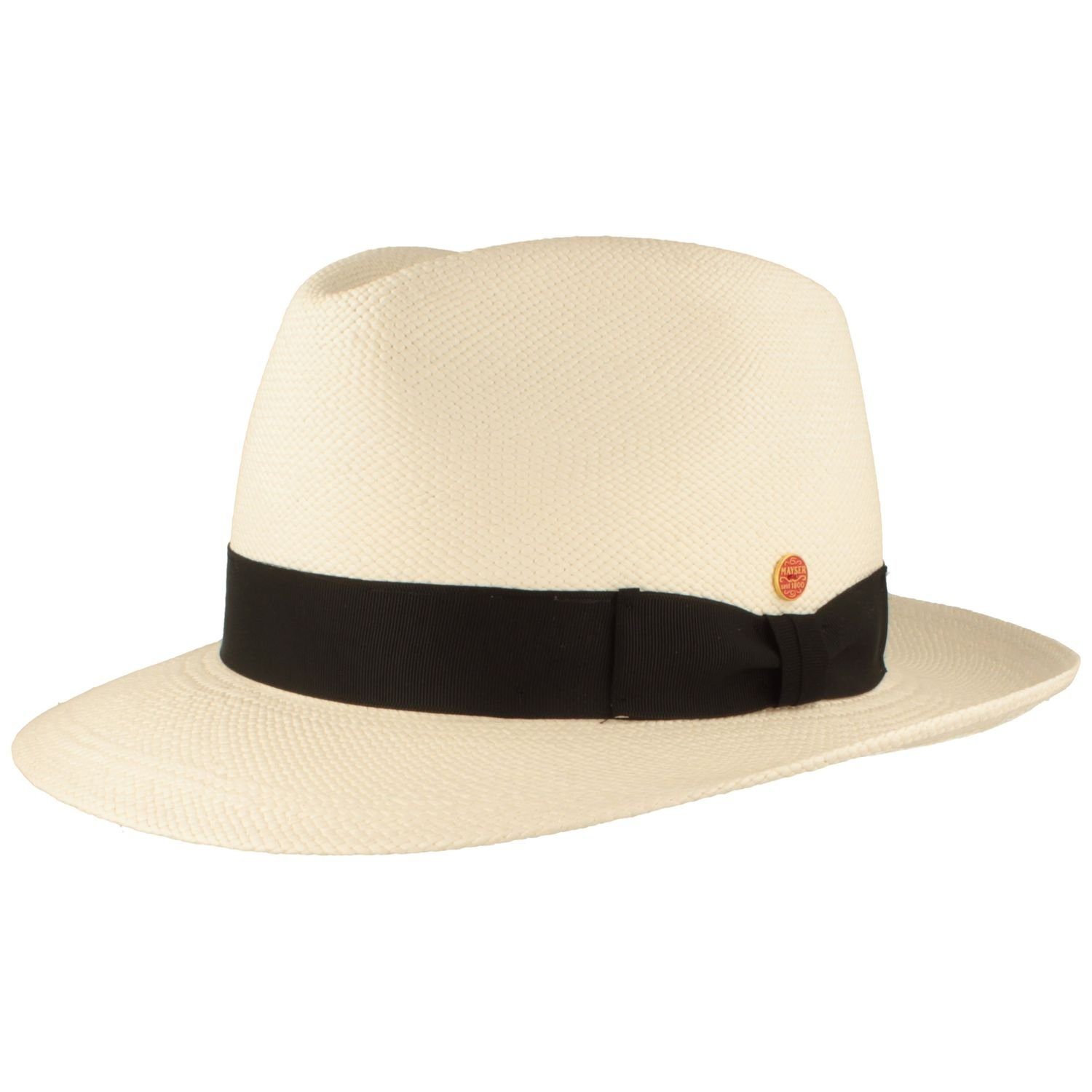 bleached Mayser UV-Schutz Hut Strohhut Panama 0025 mit Bogart Albenga