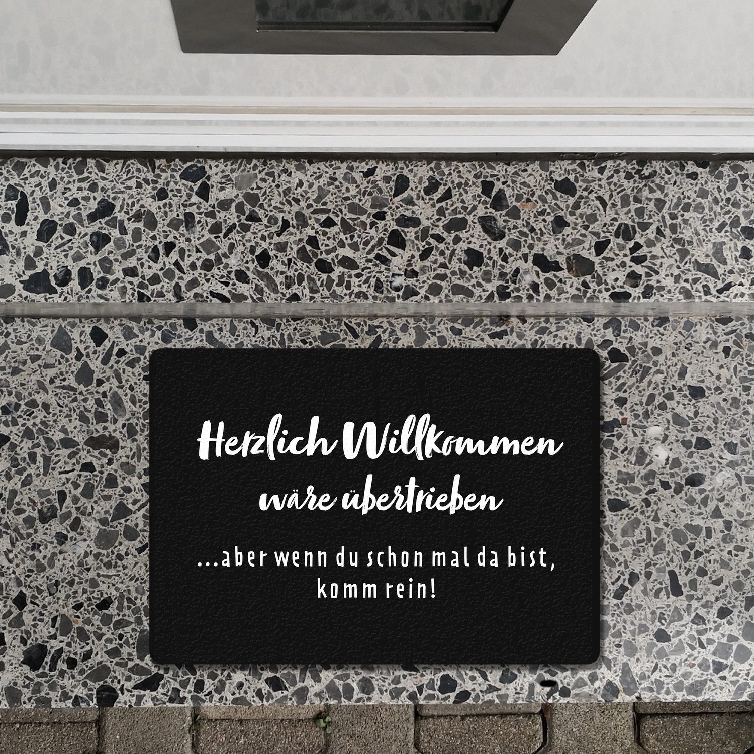 speecheese Fußmatte Herzlich Willkommen wäre übertrieben Fußmatte in 35x50 günstig online kaufen