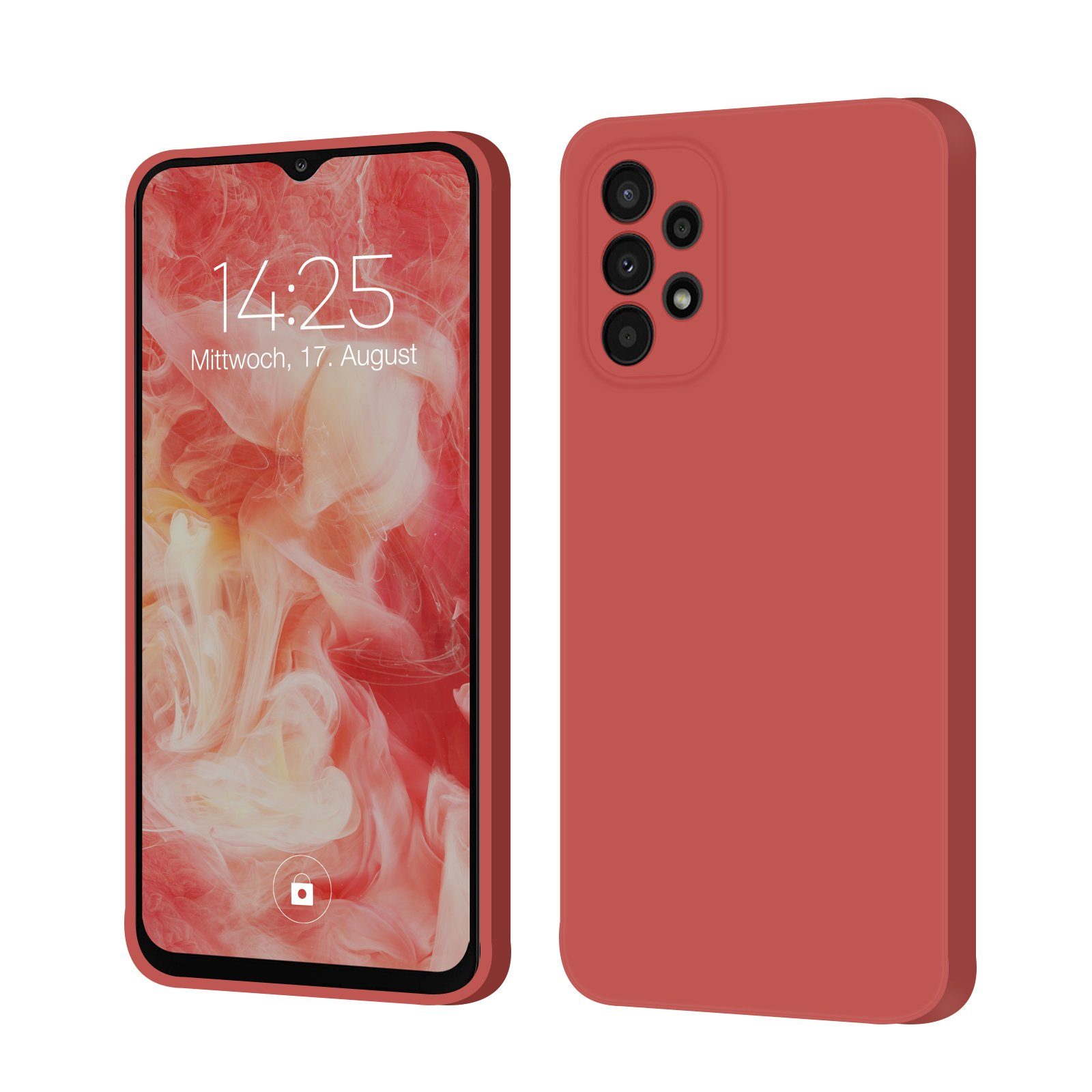 Tec-Expert Handyhülle SoftGrip Cover Hülle für Samsung Galaxy A72, Handy Case Bumper integrierter Kameraschutz flexibel