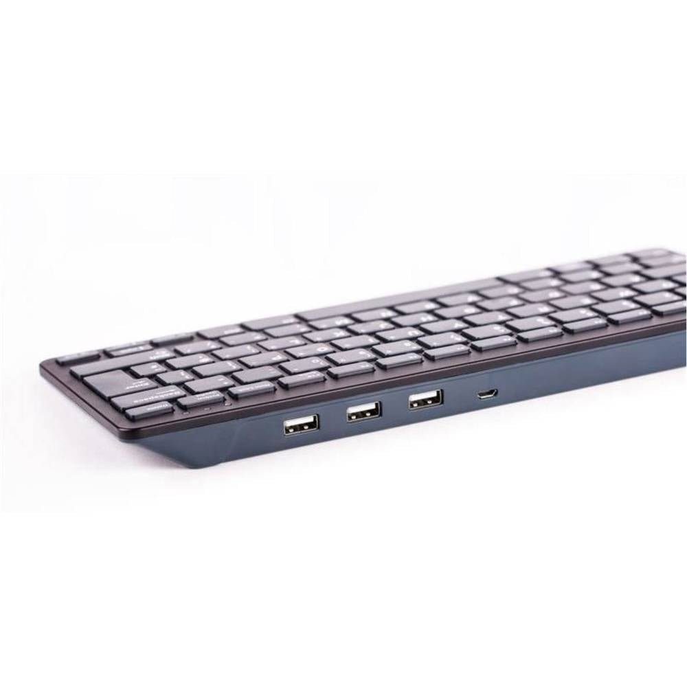 Raspberry Pi Tastatur mit USB Hub (Tastaturlayout: Deutsch, QWERTZ SC0198 Tastatur (USB-Hub)