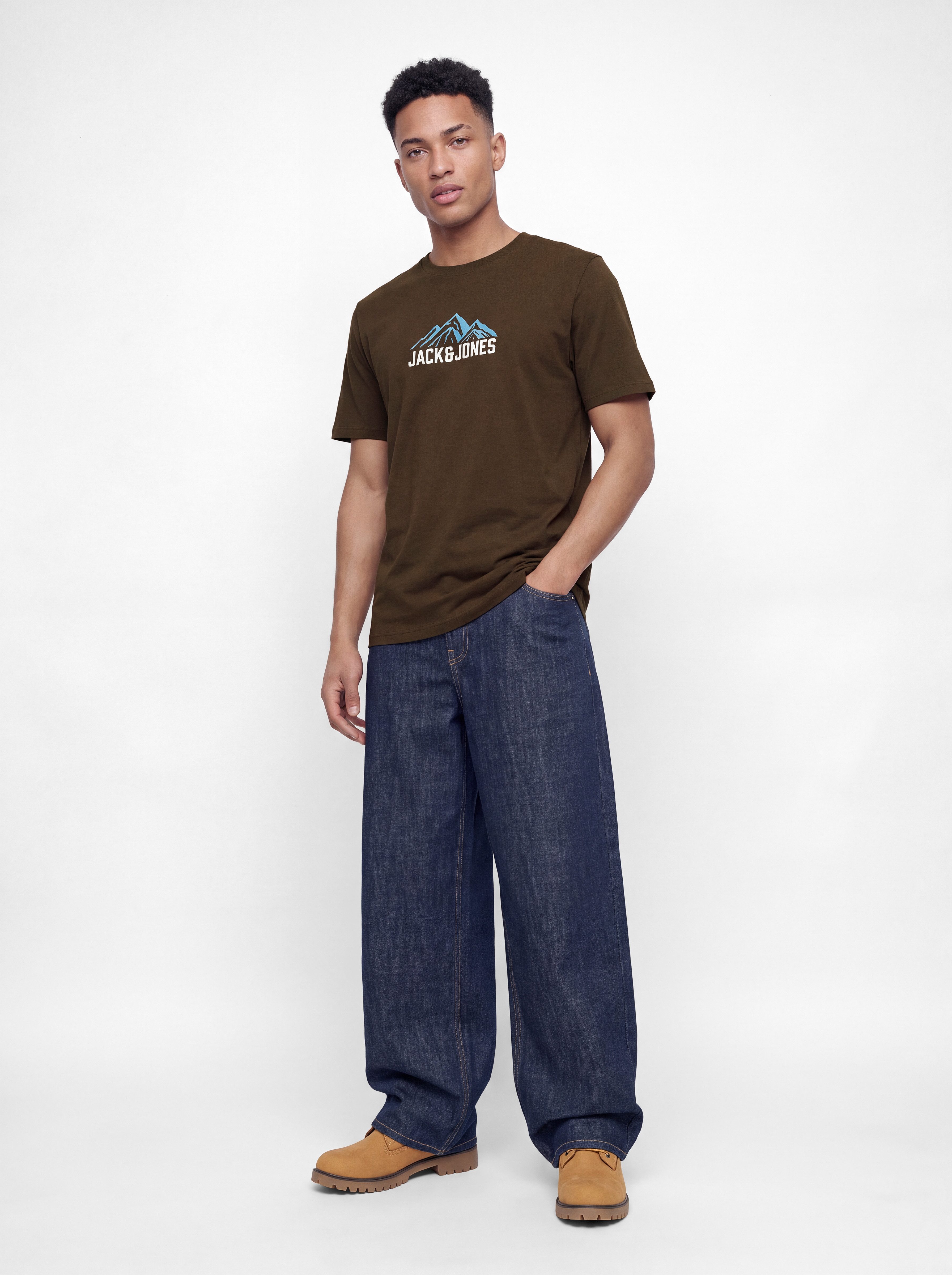 Jack & Jones T-Shirt JJROCHE TEE SS CREW NECK Baumwolle, regular fit – Bild 3 von 5