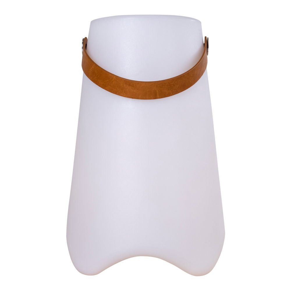 tinkaro Weinkühler Bristol LED mit Gurt 25 x 25 x 37,5 cm Weiß, Getränkekühler mit Tragegurt und wiederaufladbarer Stromversorgung
